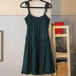 Anthro Floreat Drop Waist Dress
